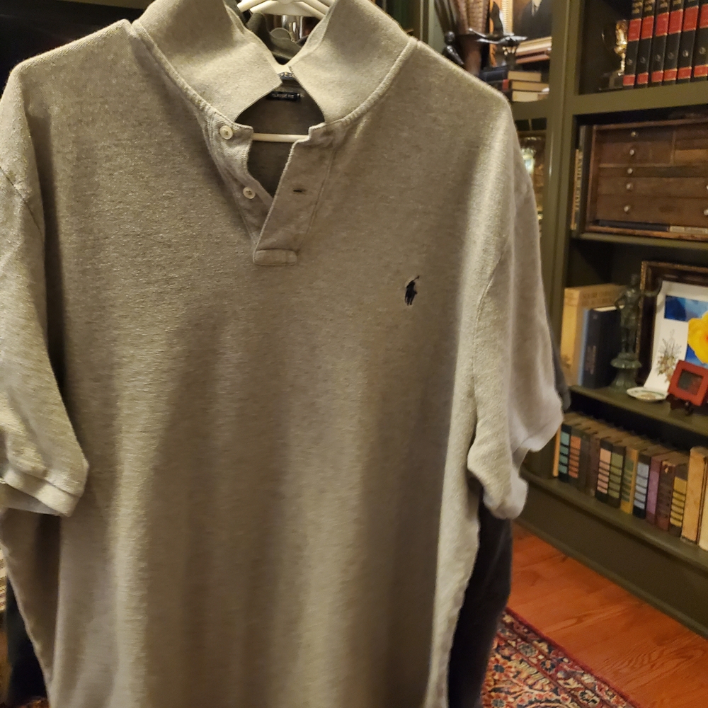 Polo by Ralph Lauren Men's Gray Polo Shirt